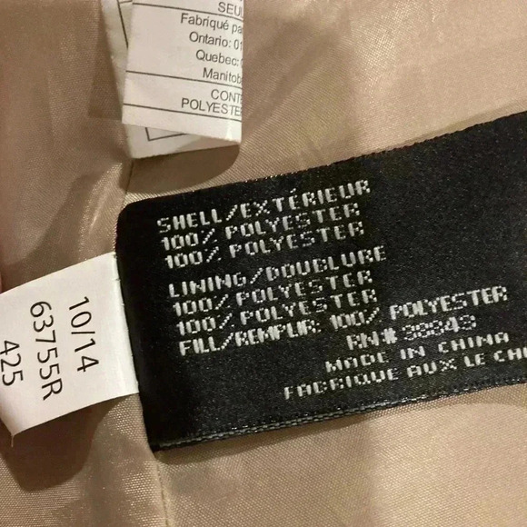 Via Spiga Women’s Puffer Coat w/ Detachable Hood Gold Sz. S - Picture 8 of 13